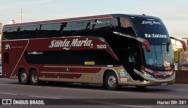 Santa Maria Fretamento e Turismo > Transportes Santa Maria(SP) 1500 na cidade de Betim, Minas Gerais, Brasil, por Hariel BR-381. Número da foto: #11702992.