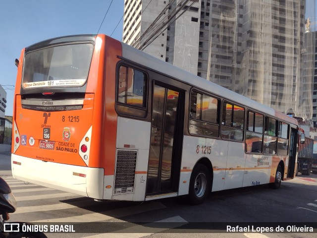 TRANSPPASS - Transporte de Passageiros 8 1215 na cidade de São Paulo, São Paulo, Brasil, por Rafael Lopes de Oliveira. Número da foto: #11704633.