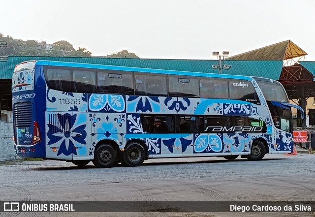 Viação Sampaio 11856 na cidade de Santos, São Paulo, Brasil, por Diego Cardoso da Silva. Número da foto: #11704681.
