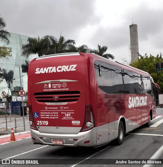 Viação Santa Cruz 25119 na cidade de São Paulo, São Paulo, Brasil, por Andre Santos de Moraes. Número da foto: #11704862.