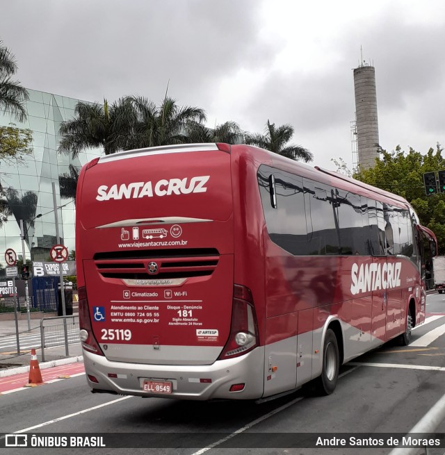 Viação Santa Cruz 25119 na cidade de São Paulo, São Paulo, Brasil, por Andre Santos de Moraes. ID da foto: 11704862.