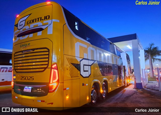 Empresa Gontijo de Transportes 25025 na cidade de Goiânia, Goiás, Brasil, por Carlos Júnior. ID da foto: 11706006.