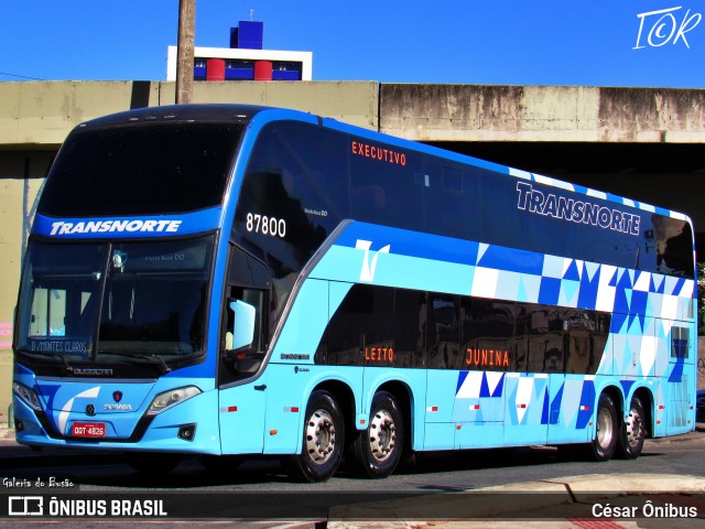 Transnorte - Transporte e Turismo Norte de Minas 87800 na cidade de Belo Horizonte, Minas Gerais, Brasil, por César Ônibus. Número da foto: #11705247.