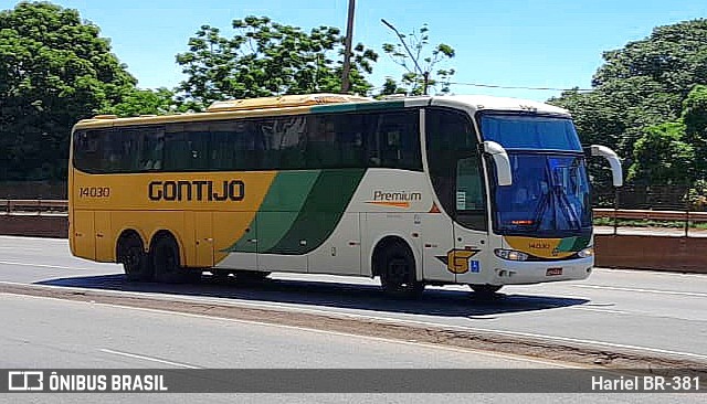 Empresa Gontijo de Transportes 14030 na cidade de Betim, Minas Gerais, Brasil, por Hariel BR-381. Número da foto: #11706719.