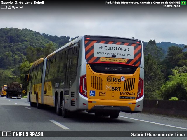Mobi Rio E902441 na cidade de Campina Grande do Sul, Paraná, Brasil, por Gabriel Giacomin de Lima. Número da foto: #11706413.