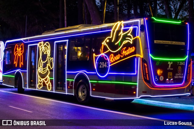 Viação Campo Belo 7 2943 na cidade de São Paulo, São Paulo, Brasil, por Lucas Sousa. Número da foto: #11704670.