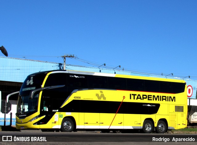 Viação Nova Itapemirim 40956 na cidade de Conselheiro Lafaiete, Minas Gerais, Brasil, por Rodrigo  Aparecido. Número da foto: #11705412.