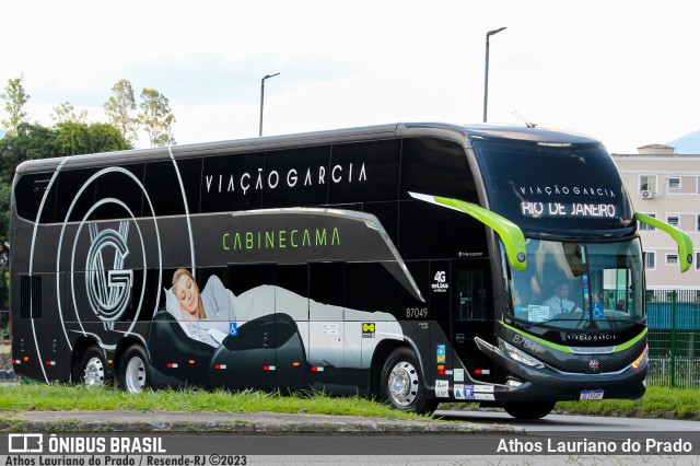 Viação Garcia 87049 na cidade de Resende, Rio de Janeiro, Brasil, por Athos Lauriano do Prado. Número da foto: #11705988.