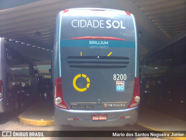 Viação Cidade Sol 8200 na cidade de Salvador, Bahia, Brasil, por Mario dos Santos Nogueira Junior. Número da foto: #11709966.