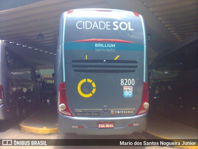 Viação Cidade Sol 8200 na cidade de Salvador, Bahia, Brasil, por Mario dos Santos Nogueira Junior. ID da foto: 11709966.