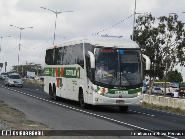 Empresa Gontijo de Transportes 21385 na cidade de Caruaru, Pernambuco, Brasil, por Lenilson da Silva Pessoa. ID da foto: 11709342.