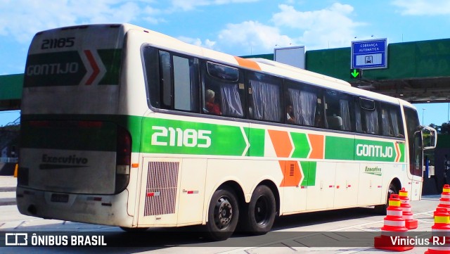 Empresa Gontijo de Transportes 21185 na cidade de Magé, Rio de Janeiro, Brasil, por Vinicius RJ. ID da foto: 11708103.