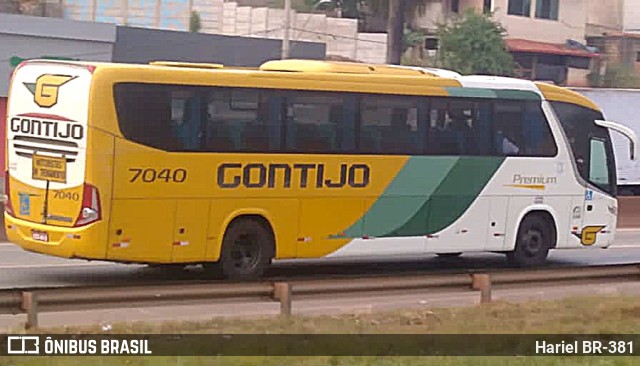 Empresa Gontijo de Transportes 7040 na cidade de Betim, Minas Gerais, Brasil, por Hariel BR-381. ID da foto: 11712519.