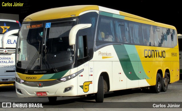 Empresa Gontijo de Transportes 19500 na cidade de Goiânia, Goiás, Brasil, por Carlos Júnior. ID da foto: 11712541.