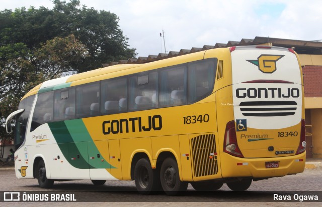 Empresa Gontijo de Transportes 18340 na cidade de Vitória da Conquista, Bahia, Brasil, por Rava Ogawa. ID da foto: 11710998.