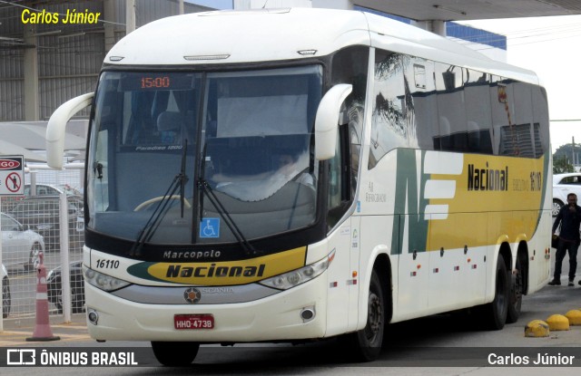 Viação Nacional 16110 na cidade de Goiânia, Goiás, Brasil, por Carlos Júnior. ID da foto: 11712373.