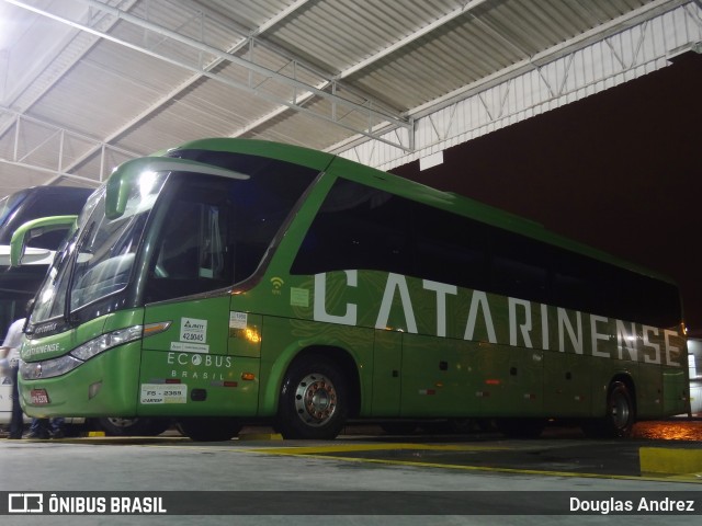 Auto Viação Catarinense 3314 na cidade de Balneário Camboriú, Santa Catarina, Brasil, por Douglas Andrez. ID da foto: 11711642.