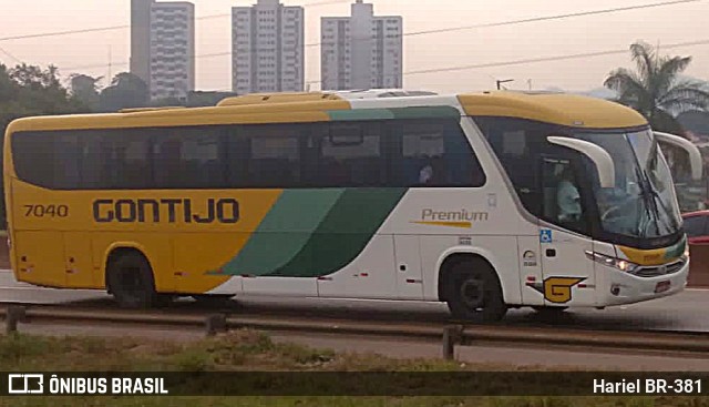 Empresa Gontijo de Transportes 7040 na cidade de Betim, Minas Gerais, Brasil, por Hariel BR-381. ID da foto: 11712516.