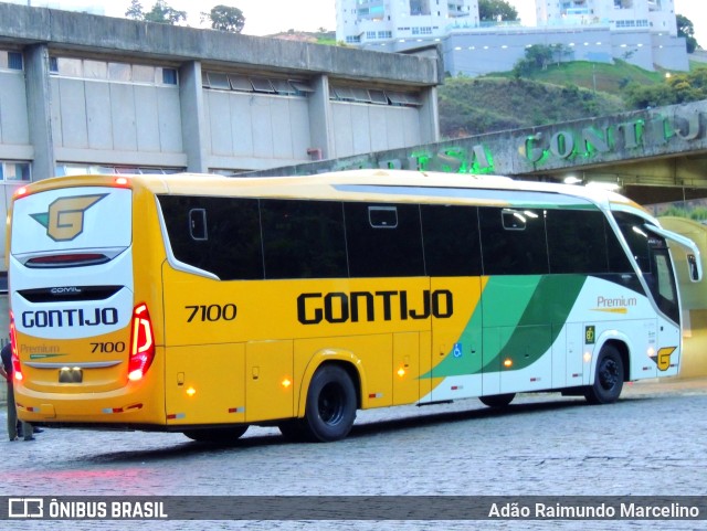 Empresa Gontijo de Transportes 7100 na cidade de Belo Horizonte, Minas Gerais, Brasil, por Adão Raimundo Marcelino. ID da foto: 11712269.