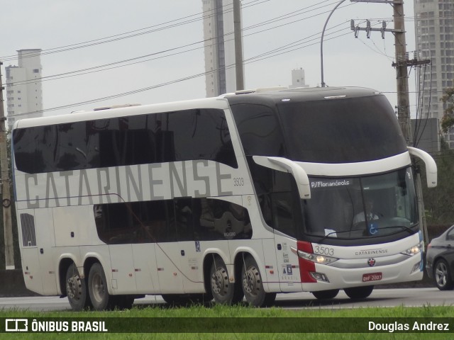 Auto Viação Catarinense 3503 na cidade de Balneário Camboriú, Santa Catarina, Brasil, por Douglas Andrez. Número da foto: #11711648.