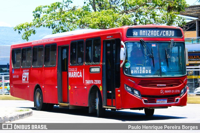 Viação Nossa Senhora do Amparo MAR 01.078 na cidade de Maricá, Rio de Janeiro, Brasil, por Paulo Henrique Pereira Borges. Número da foto: #11711108.