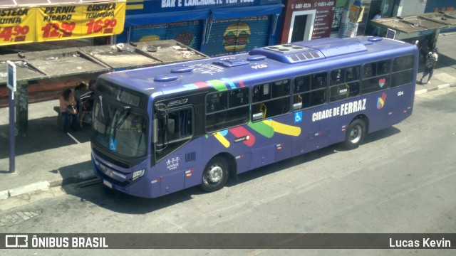 ATT - Alto Tietê Transportes Ferraz de Vasconcelos 024 na cidade de Ferraz de Vasconcelos, São Paulo, Brasil, por Lucas Kevin. Número da foto: #11710286.