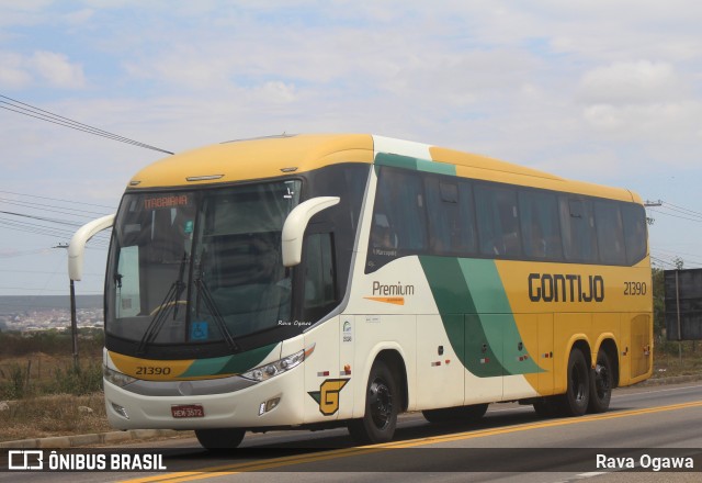 Empresa Gontijo de Transportes 21390 na cidade de Vitória da Conquista, Bahia, Brasil, por Rava Ogawa. ID da foto: 11670451.