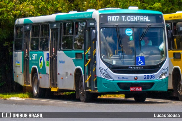 Transporte Urbano São Miguel 2008 na cidade de Uberlândia, Minas Gerais, Brasil, por Lucas Sousa. Número da foto: #11670323.