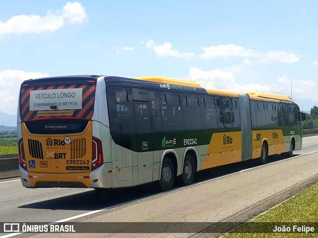 Mobi Rio E902242 na cidade de Canas, São Paulo, Brasil, por João Felipe. Número da foto: #11668897.