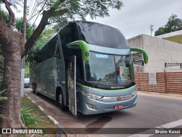 Viação Garcia 8555 na cidade de Serra Negra, São Paulo, Brasil, por Bruno Kasai. ID da foto: 11668058.