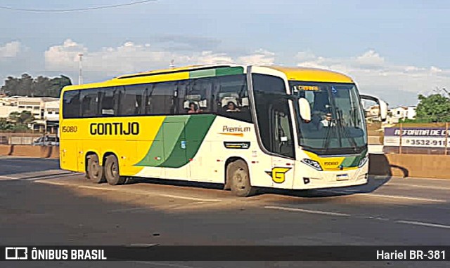Empresa Gontijo de Transportes 15080 na cidade de Betim, Minas Gerais, Brasil, por Hariel BR-381. Número da foto: #11669152.
