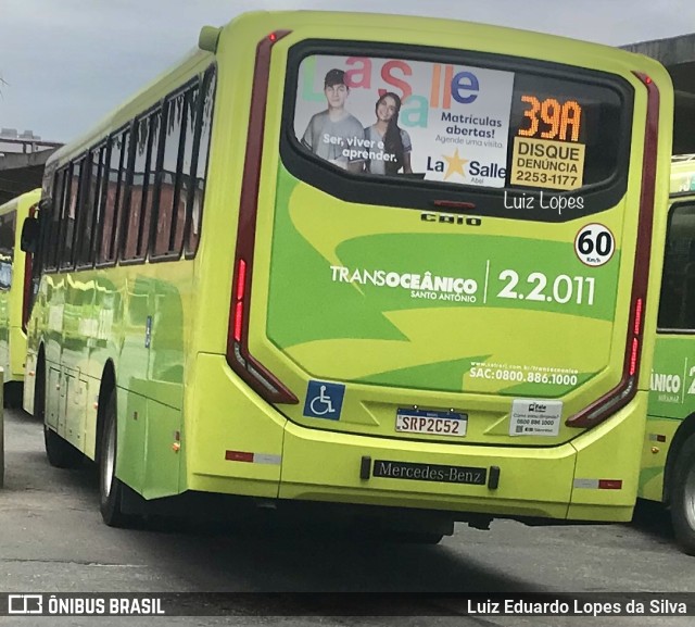 Santo Antônio Transportes Niterói 2.2.011 na cidade de Niterói, Rio de Janeiro, Brasil, por Luiz Eduardo Lopes da Silva. ID da foto: 11668314.