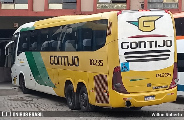 Empresa Gontijo de Transportes 18235 na cidade de Governador Valadares, Minas Gerais, Brasil, por Wilton Roberto. Número da foto: #11670055.