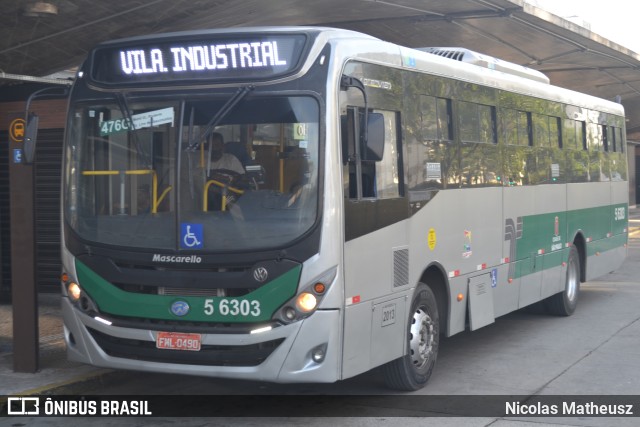 Transunião Transportes 5 6303 na cidade de São Paulo, São Paulo, Brasil, por Nicolas Matheusz. ID da foto: 11668869.