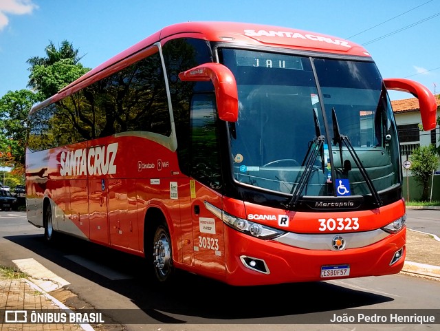 Viação Santa Cruz 30323 na cidade de Jaú, São Paulo, Brasil, por João Pedro Henrique. ID da foto: 11668284.