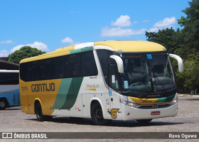 Empresa Gontijo de Transportes 7075 na cidade de Vitória da Conquista, Bahia, Brasil, por Rava Ogawa. ID da foto: 11713496.