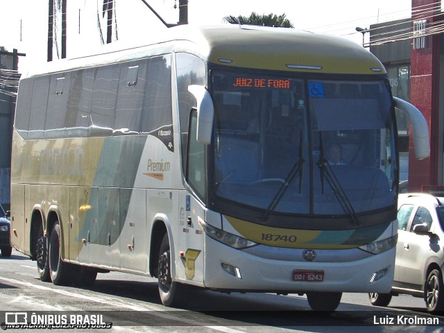 Empresa Gontijo de Transportes 18740 na cidade de Juiz de Fora, Minas Gerais, Brasil, por Luiz Krolman. Número da foto: #11714682.