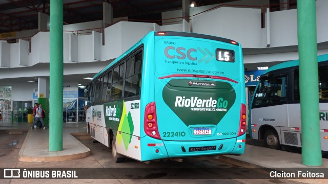 Viação Itapetinga 222410 na cidade de Rio Verde, Goiás, Brasil, por Cleiton Feitosa. ID da foto: 11714599.