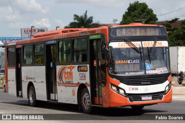 CSM Transporte e Turismo RT 008 na cidade de Belém, Pará, Brasil, por Fabio Soares. ID da foto: 11714951.