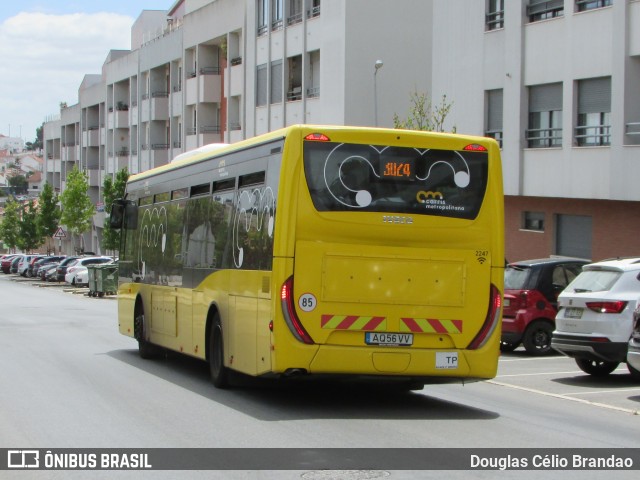 TST - Transportes Sul do Tejo 2247 na cidade de Almada, Setúbal, Portugal, por Douglas Célio Brandao. ID da foto: 11714038.