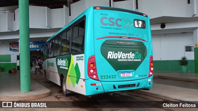 Viação Itapetinga 222422 na cidade de Rio Verde, Goiás, Brasil, por Cleiton Feitosa. Número da foto: #11714616.