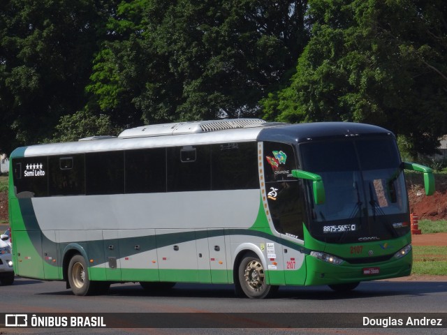 Dalamar Fretamento e Turismo 2107 na cidade de Monte Alegre de Minas, Minas Gerais, Brasil, por Douglas Andrez. ID da foto: 11714204.