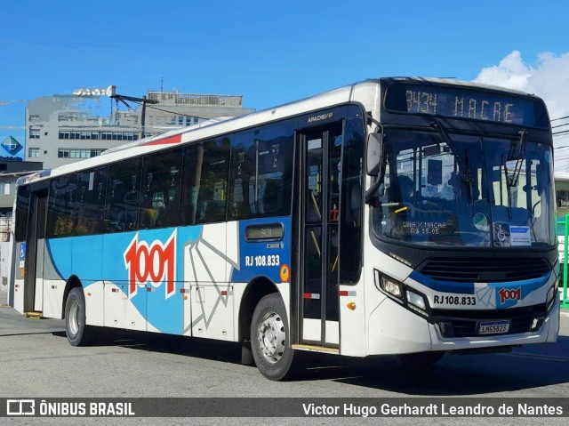 Auto Viação 1001 RJ 108.833 na cidade de Macaé, Rio de Janeiro, Brasil, por Victor Hugo Gerhardt Leandro de Nantes. ID da foto: 11713338.