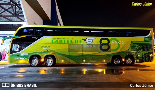 Empresa Gontijo de Transportes 25080 na cidade de Goiânia, Goiás, Brasil, por Carlos Júnior. Número da foto: #11714791.