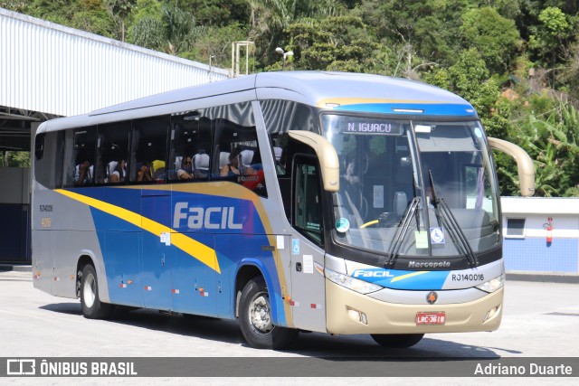 Fácil Transportes e Turismo 4016 na cidade de Petrópolis, Rio de Janeiro, Brasil, por Adriano Duarte. ID da foto: 11714475.