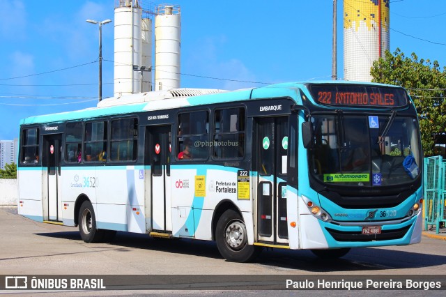 Viação Santa Cecília 36520 na cidade de Fortaleza, Ceará, Brasil, por Paulo Henrique Pereira Borges. Número da foto: #11714775.