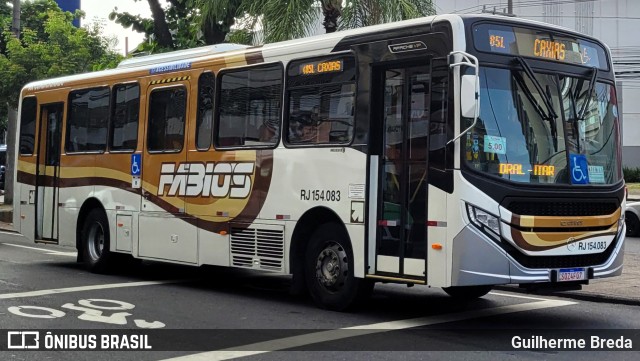 Transportes Fabio's RJ 154.083 na cidade de Rio de Janeiro, Rio de Janeiro, Brasil, por Guilherme Breda. ID da foto: 11716264.