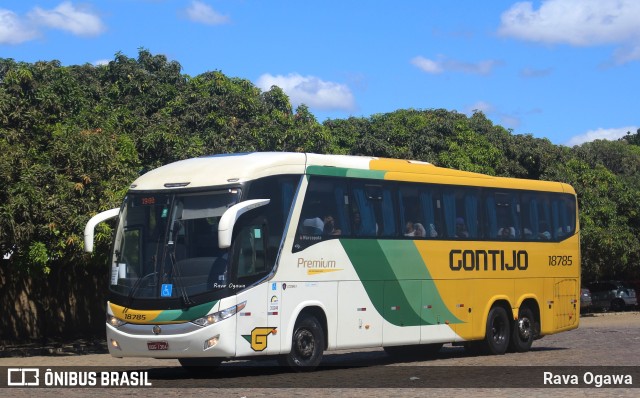 Empresa Gontijo de Transportes 18785 na cidade de Vitória da Conquista, Bahia, Brasil, por Rava Ogawa. ID da foto: 11717567.