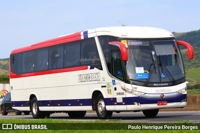 Viação Piracicabana 2197 na cidade de Roseira, São Paulo, Brasil, por Paulo Henrique Pereira Borges. Número da foto: #11717566.