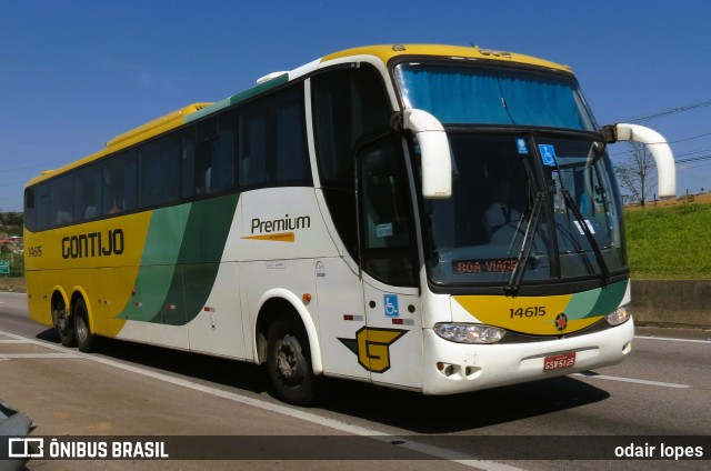 Empresa Gontijo de Transportes 14615 na cidade de Caçapava, São Paulo, Brasil, por odair lopes. ID da foto: 11717892.